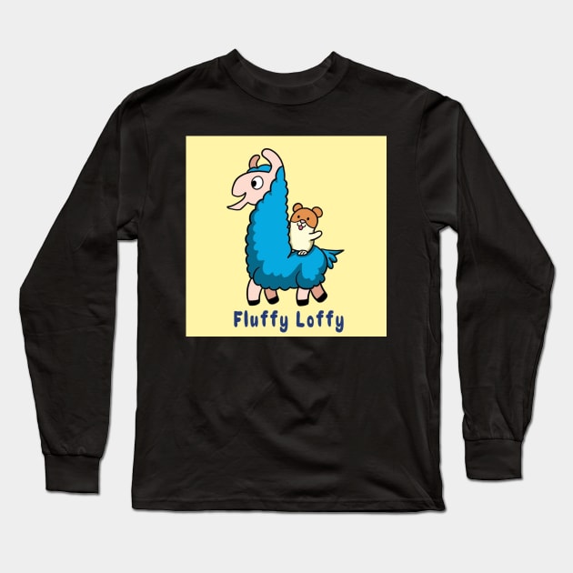 Fluffy Loffy Long Sleeve T-Shirt by LoffyIlamaComics